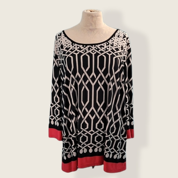 JSP Woman black and white Top with studded neckline XL - Picture 8 of 11